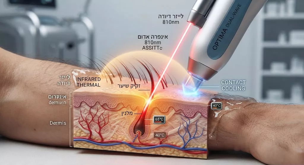 הסרת שיער באינפרא אדום איך זה עובד ולמי זה מתאים
