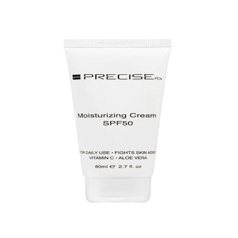 PRECISE -  מקדם הגנה 50 SPF + קרם לחות למראה רך וזוהר ( ויטמין C ּ+ אלוורה)