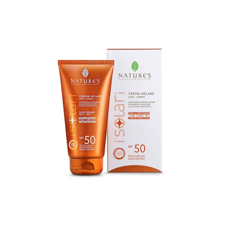 מקדם הגנה משמש SPF 50 Nature's לפנים וגוף